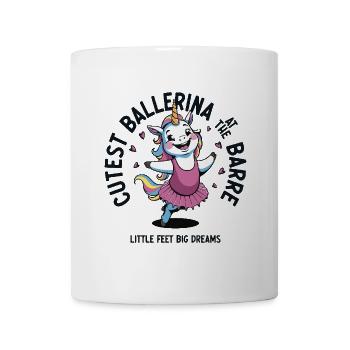 Cutest ballerina at the barre - Tasse - Weiß - Vorne