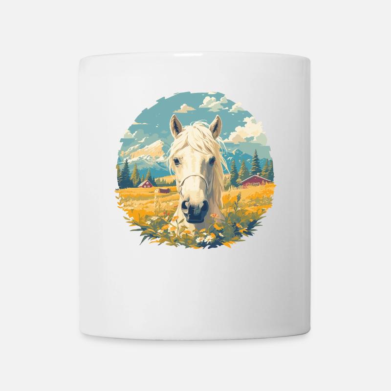 Pferde Pferd - Tasse - Weiß