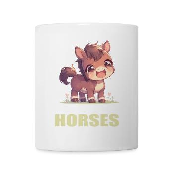 Pferde Pferd - Tasse - Weiß - Vorne