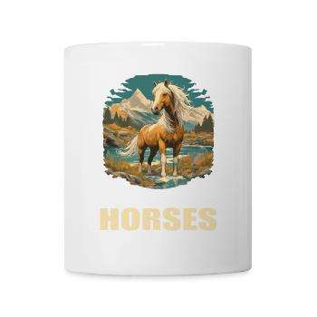 Pferde Pferd - Tasse - Weiß - Vorne