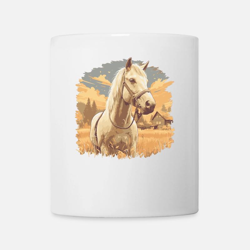 Pferde Pferd - Tasse - Weiß