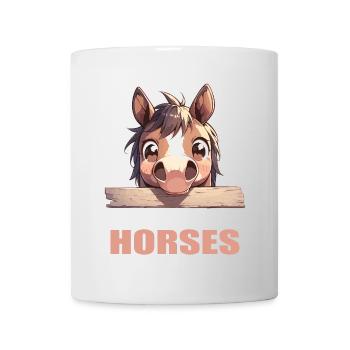 Pferde Pferd - Tasse - Weiß - Vorne