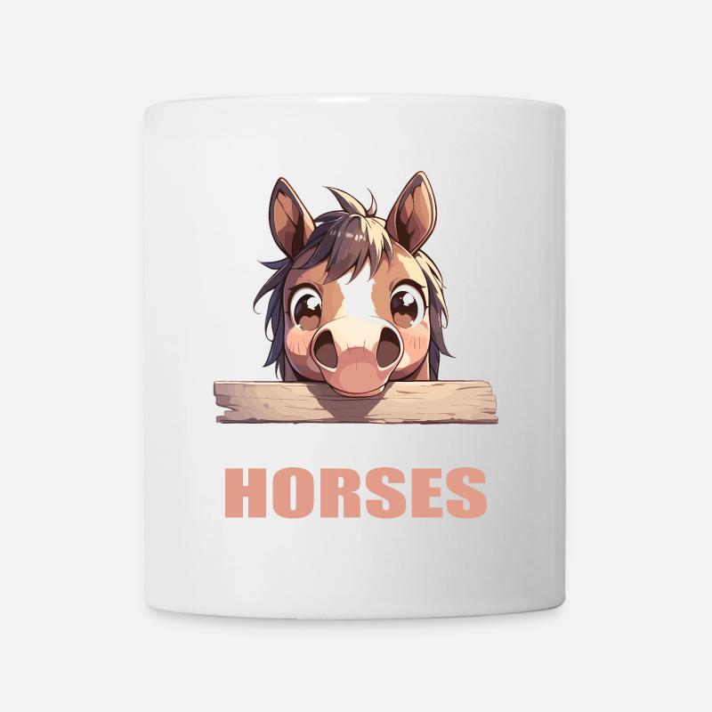 Chevaux Cheval - Mug blanc - blanc