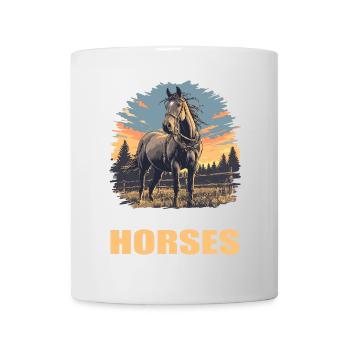 Pferde Pferd - Tasse - Weiß - Vorne