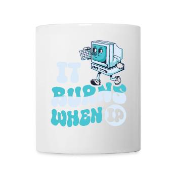 Funny saying "It Burns when I Pee"! Sarcastic - Mug - white - Front