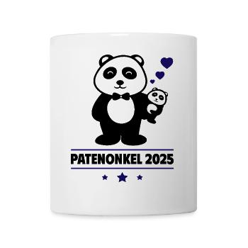 Patenonkel 2025,Pate im Jahr 2025 - Tasse - Weiß - Vorne