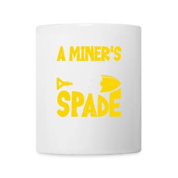 Le meilleur ami du mineur est sa bêche - Mug blanc - blanc - Devant