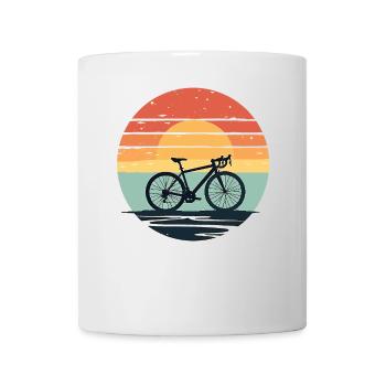 Tenue de vélo minimaliste - Mug blanc - blanc - Devant