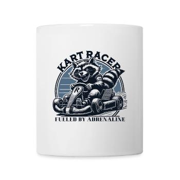 Kart Racer Waschbär Go-Kart Adrenalin - Tasse - Weiß - Vorne