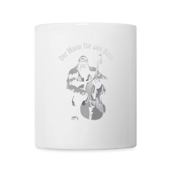Der Mann für den Bass Kontrabass Gorilla - Tasse - Weiß - Vorne