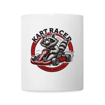 Go-Kart Rennen Adrenalin Rausch Mit Kart Racer - Tasse - Weiß - Vorne
