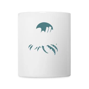 Jelly Fishin' - Cooles Quallendesign - Tasse - Weiß - Vorne