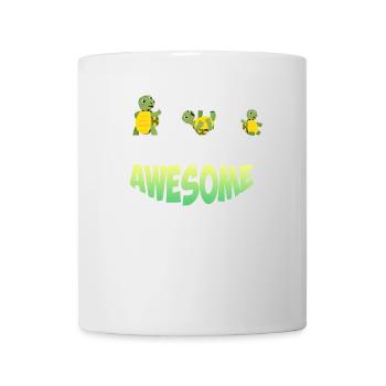 Turtley Awesome - Niedliches Schildkröten-design - Tasse - Weiß - Vorne