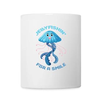 Méduse pour un sourire - design de méduse mignonne - Mug blanc - blanc - Devant