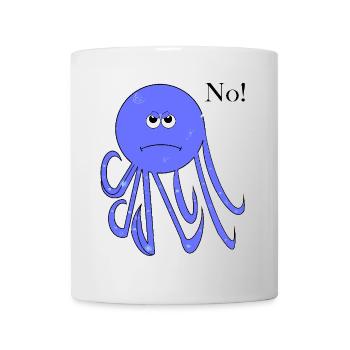 Pas de calmar, pas de bande dessinée amusante, non - Mug blanc - blanc - Devant