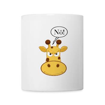 Déclaration Nope Girafe, pas de bande dessinée amusante, juste non - Mug blanc - blanc - Devant