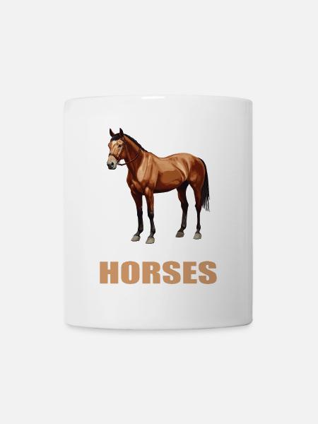 Chevaux Cheval - Mug blanc - blanc