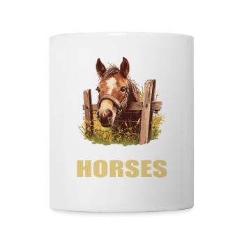 Pferde Pferd - Tasse - Weiß - Vorne