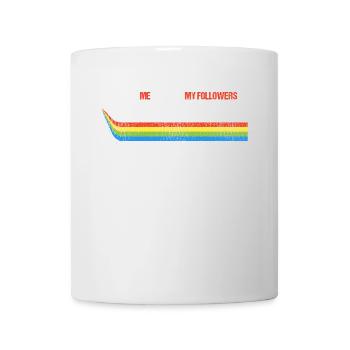 Je veux dire les suiveurs drôle de camionneur chauffeur de camion - Mug blanc - blanc - Devant