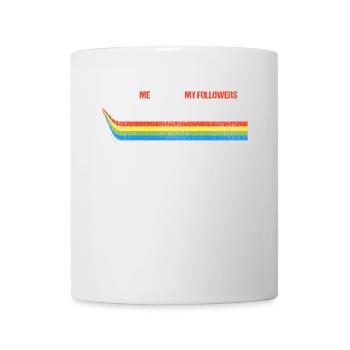 Je veux dire les suiveurs drôle de camionneur chauffeur de camion - Mug blanc - blanc - Devant