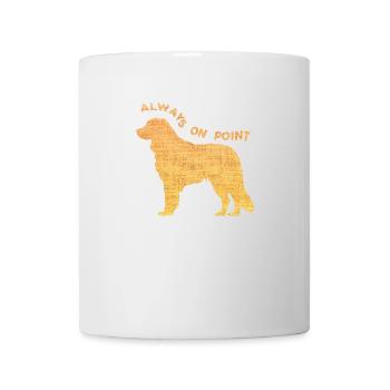 Immer Auf Den Punkt - Elegantes Jagdhunde-design - Tasse - Weiß - Vorne