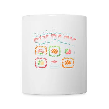 Sehen Sie sich mein Sixpack an - frisch gerollt - Tasse - Weiß - Vorne