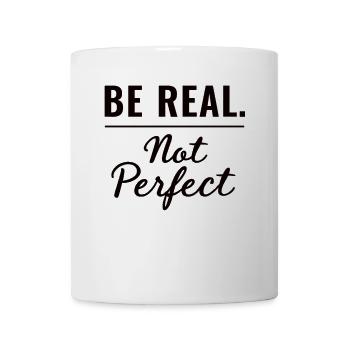 Être réel Motiv Inspiration Confiance en soi - Mug blanc - blanc - Devant