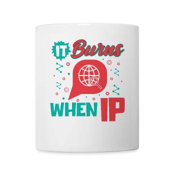Funny saying "It Burns when I Pee"! - Mug - white - Front