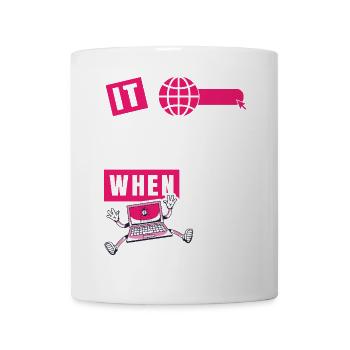 Funny saying "It Burns when I Pee"! - Mug - white - Front