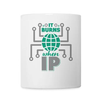 Funny saying "It Burns when I Pee"! - Mug - white - Front