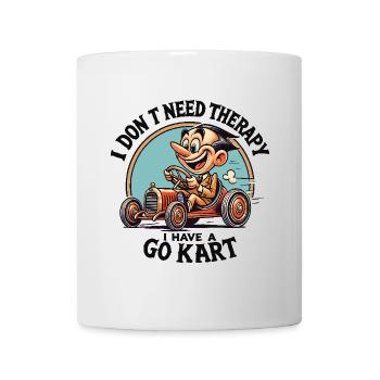 Aventure en karting : la vie sur la voie rapide - Mug blanc - blanc - Devant