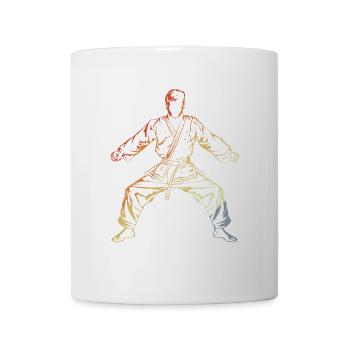 Karate Boy Sketch Vintage - Mug - white - Front