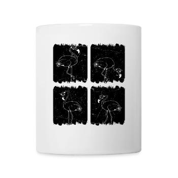 Pink Flamingo Bird - Retro Flamingo - Mug - white - Front