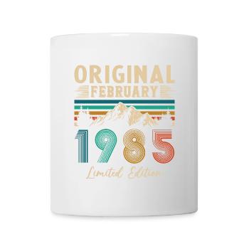 Février 1985 Vintage Anniversaire 1985 Cadeau - Mug blanc - blanc - Devant