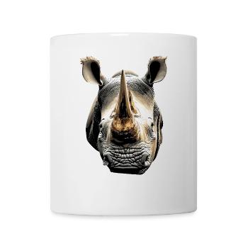 Nashorn Rhinozeros Afrika Safari Nashörner Rhino - Tasse - Weiß - Vorne