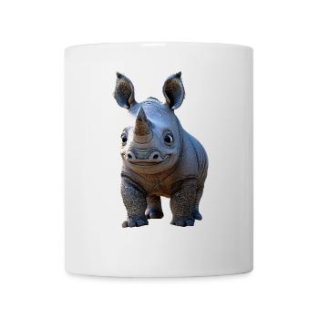 Nashorn Rhinozeros Afrika Safari Nashörner Rhino - Tasse - Weiß - Vorne