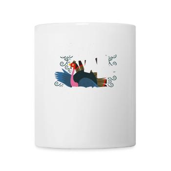 Appeler toute la dinde Fun Thanksgiving Design - Mug blanc - blanc - Devant