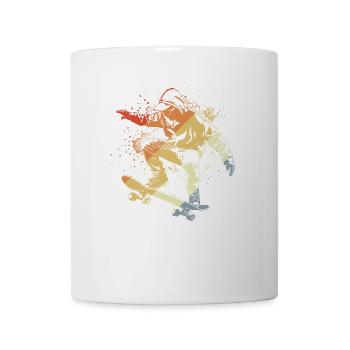 Skater Sketch Retro Style - Mug - white - Front