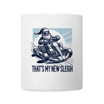 Père Noël en karting drôle de dicton - Mug blanc - blanc - Devant