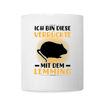 Crazy with Lemming Vole Lemming - Mug - white - Front