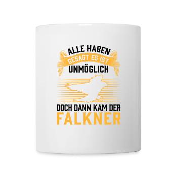 Then came the falconer, falconry, falconry - Mug - white - Front