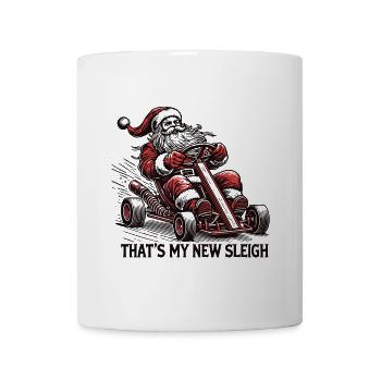 Traîneau à karting du Père Noël - Mug blanc - blanc - Devant