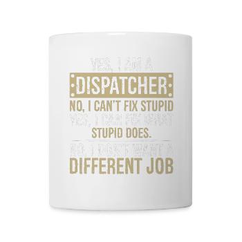 je suis répartiteur non je ne peux pas réparer stupide - Mug blanc - blanc - Devant