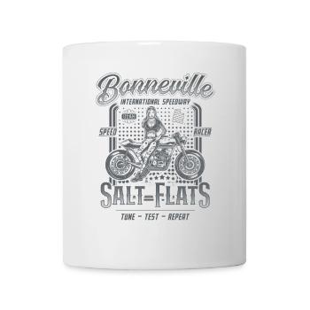 Bonneville Salt Flats Motorrad Rennen Vintage - Tasse - Weiß - Vorne