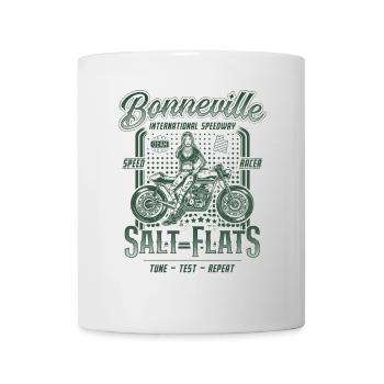Bonneville Salt Flats Motorrad Rennen Vintage - Tasse - Weiß - Vorne