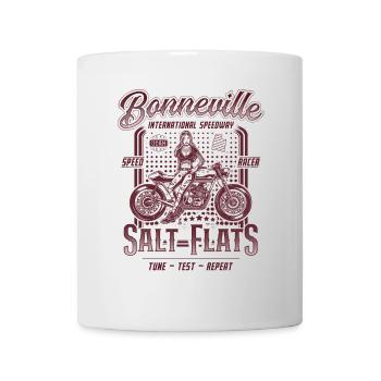 Bonneville Salt Flats Motorrad Rennen Vintage - Tasse - Weiß - Vorne