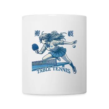 Anime Retro Tischtennis Abenteuer - Tasse - Weiß - Vorne