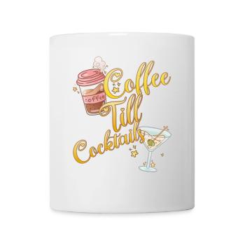 Kaffee Bis Cocktails Kaffeefan - Tasse - Weiß - Vorne
