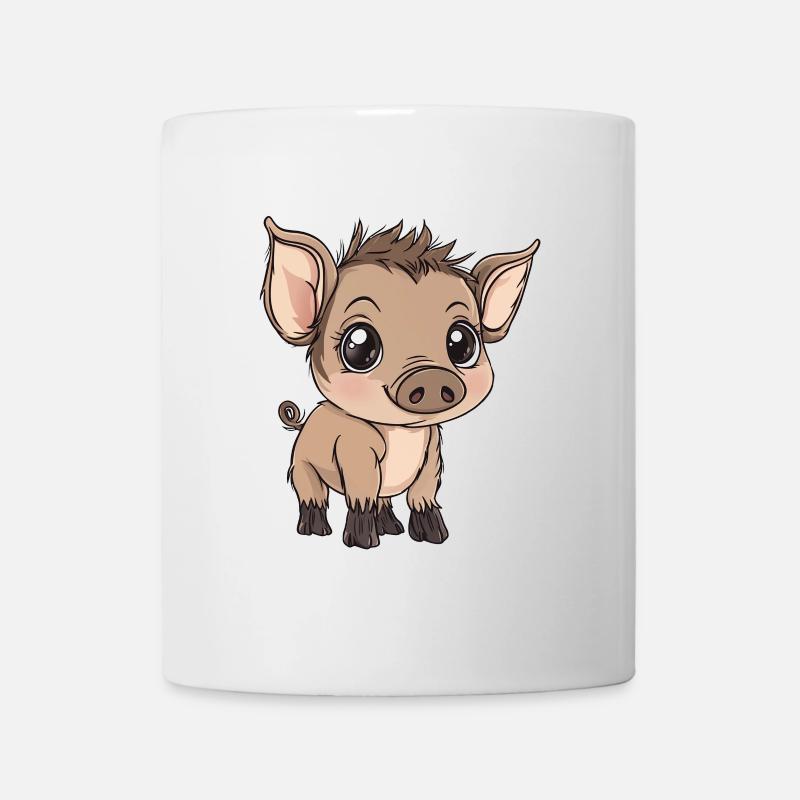 Wildschwein - Tasse - Weiß