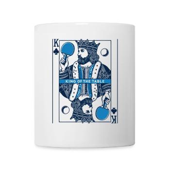 Rétro Jouer Carte Tennis de Table Vintage - Mug blanc - blanc - Devant